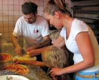 Making pizza
